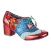 Clara Bow -Masquerade Shoes 3908 08AK 1 Clara Bow Iconic by Irregular Choice Lace Up Block Mid Heels f3412a9a 6faa 4682 abae 311e24a6eaf1