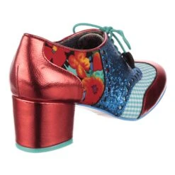 Clara Bow -Masquerade Shoes 3908 08AK 3 Clara Bow Iconic by Irregular Choice Lace Up Block Mid Heels 158c2355 52cb 4341 9526 983c42eb376d