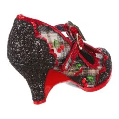 Cherry Glaze -Masquerade Shoes 4076 08C 3 Cherry Glaze Irregular Choice Black Cherry T Bar Mid Heel Shoes 15aa05e7 79b9 4bc3 83c0 322a355fd41a