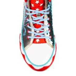 Pride Of Themyscira 29 Pride Of Themyscira -Masquerade Shoes 4125 43A 5 Pride of Themyscira Irregular Choice Justice League Wonder Woman Baseball Boots High Top Trainers 9264e37d 1781 49de b789 37f8097e8ee5