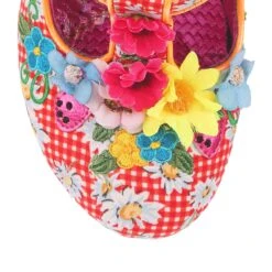 IRREGULAR CHOICE Perfect Poise -Masquerade Shoes 4135 55C 5 Perfect Poise Irregular Choice Black Gingham Floral High Heels a0e423b5 c9b4 45b3 889f 40af76a0dd3d