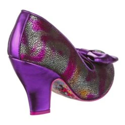 Just In Time Wide Fit -Masquerade Shoes 4135W 50H 3 Just In Time Iconic by Irregular Choice Metallic Purple Slip On High Heel Shoes b59cf7da 3a5b 40cf b780 f064d96bd973
