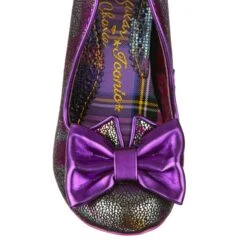 Just In Time Wide Fit -Masquerade Shoes 4135W 50H 5 Just In Time Iconic by Irregular Choice Metallic Purple Slip On High Heel Shoes 523e19f7 a4d4 42b0 afbc bb551fadcc61