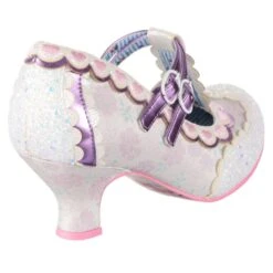 Serendipity -Masquerade Shoes 4136 81G 3 Serendipity Iconic by Irregular Choice Bridal Bridesmaid Cute Hearts Mid Heel Shoes