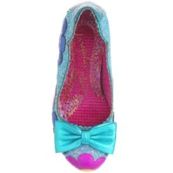 IRREGULAR CHOICE Daisy Daisy -Masquerade Shoes 4136 92B 4DaisyDaisyIrregularChoiceBlueGlitterMidHeels c70f31f4 285d 4221 b31b f1442ae9e6d2