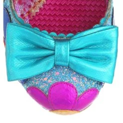 IRREGULAR CHOICE Daisy Daisy -Masquerade Shoes 4136 92B 5DaisyDaisyIrregularChoiceBlueGlitterMidHeels 7d319eaa 5b31 45f5 8b98 28ea685ed5c0