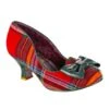 Dazzle Razzle Wide Fit -Masquerade Shoes 4136W 04CG 1 Dazzle Razzle Wide Fit Iconic by Irregular Choice Plaid Tartan Preppy Mid Heel Shoes