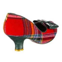 Dazzle Razzle Wide Fit -Masquerade Shoes 4136W 04CG 3 Dazzle Razzle Wide Fit Iconic by Irregular Choice Plaid Tartan Preppy Mid Heel Shoes