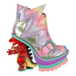 IRREGULAR CHOICE Roary -Masquerade Shoes 4224 05B 3 Roary Irregular Choice Dinosaur Concept Heel Pink Pastel High Heel Platform Shoes 510a9437 ac12 46a8 99f3 0d0abfdc35be