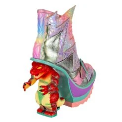 IRREGULAR CHOICE Roary -Masquerade Shoes 4224 05B 4 Roary Irregular Choice Dinosaur Concept Heel Pink Pastel High Heel Platform Shoes 961a20aa 2ffb 4aa5 b355 52b3b0742cfb