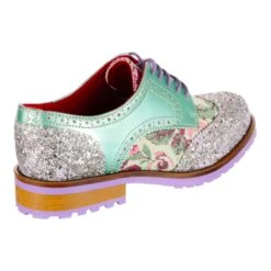 Smooth Moves 12 Smooth Moves -Masquerade Shoes 4278 01AS 3 Smooth Moves Bed Of Roses By Irregular Choice Mint Blue Womens Brogue Shoes