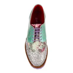 Smooth Moves 13 Smooth Moves -Masquerade Shoes 4278 01AS 4 Smooth Moves Bed Of Roses By Irregular Choice Mint Blue Womens Brogue Shoes