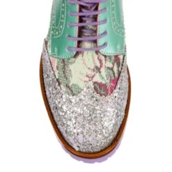 Smooth Moves 14 Smooth Moves -Masquerade Shoes 4278 01AS 5 Smooth Moves Bed Of Roses By Irregular Choice Mint Blue Womens Brogue Shoes