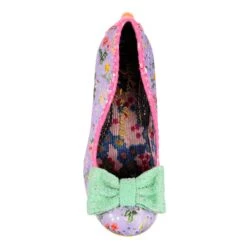 Blushing Bird -Masquerade Shoes 4299 03E 4 Blushing Bird Iconic by Irregular Choice Flamingo Concept Heel Purple Floral High Heel Shoes