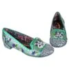 IRREGULAR CHOICE Slow Much Love -Masquerade Shoes 4329 93B 6 Slow Much Love Irregular Choice Sloth Green Slip On Ballet Pump Flats