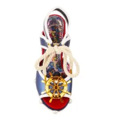 IRREGULAR CHOICE Gulls And Buoys -Masquerade Shoes 4368 17B 4 Gulls and Buoys Irregular Choice High Heel Wedge Sailor Theme Sandals