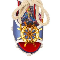 IRREGULAR CHOICE Gulls And Buoys -Masquerade Shoes 4368 17B 5 Gulls and Buoys Irregular Choice High Heel Wedge Sailor Theme Sandals