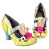 IRREGULAR CHOICE Bunny Bounce -Masquerade Shoes 4375 18A 6 Bunny Bounce Irregular Choice Rabbit Ears T Bar Heeled Shoes