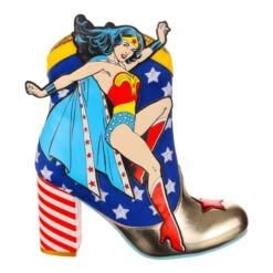 Stronger Together -Masquerade Shoes 4404 32A 2 Stronger Togther Irregular Choice Justice League Wonder Woman Superman High Heel Ankle Boots 67a53f43 89c0 48e8 b63e da5d46a2d795