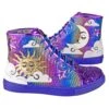 IRREGULAR CHOICE Lunar Eclipse -Masquerade Shoes 4515 19A 7 Lunar Eclipse Irregular Choice Lace Up High Top Irridescant Rainbow Trainers f3dc6884 8eea 423c 98e3 070439d60bbc