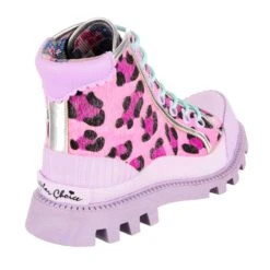 Dinosaur Stomp -Masquerade Shoes 4544 02F 3 Dinosaur Stomp Iconic By Irregular Choice Pink Leopard Flat Ankle Boots 76b13011 6b5d 43f2 8643 267b77618e1a