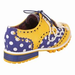 Sockhop Sweetie -Masquerade Shoes 4614 01F 3 Sockhop Sweetie Iconic by Irregular Choice Yellow Blue Poodle Flat Brogues f1e2e41b f8e9 4dfb bc5d 6b3394fd4727