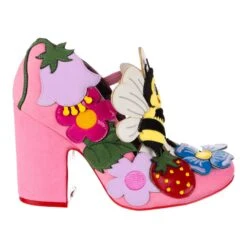 IRREGULAR CHOICE Pollen Pal -Masquerade Shoes 4644 04A 2 Pollen Pal Irregular Choice Pink Flower Block High Heel Shoes 8d65c1aa 8aad 4691 9901 9fb5bb71ab3d