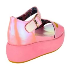 Pastel Pastille -Masquerade Shoes 4645 01E 3 Pastel Pastille Iconic by Irregular Choice Flatform Metallic Pink Platform Sandals 5054ded5 819e 48b6 a2f7 4fb4ebe6d363