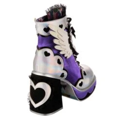 IRREGULAR CHOICE Heart Way There 24 IRREGULAR CHOICE Heart Way There -Masquerade Shoes 4649 07B 3 Heart Way There Irregular Choice Platform Pastel Winged Heart High Heel Boots 7cf398c7 219c 4e5f 8cc9 eef445cbeb67