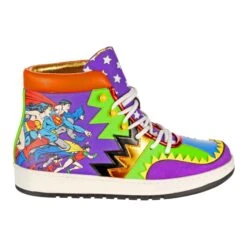 To The Rescue -Masquerade Shoes 4656 05A 2 To The Rescue Irregular Choice Justice League DC Comics Villains versus Superheroes High Top Trainers 4eba64e8 05af 42c0 b8cf 34450fd27dc3