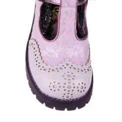 IRREGULAR CHOICE What A Night 26 IRREGULAR CHOICE What A Night -Masquerade Shoes 4658 02A 5 What A Night Irregular Choice Lilac Chunky T Bar Mid Heel Shoes