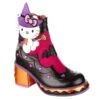 Hello Witchy 2 Hello Witchy -Masquerade Shoes 4663 07A 1 Hello Witchy Irregular Choice X Sanrio Hello Kitty Halloween Chunky Platform Ankle Boots