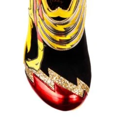 Chasing Justice -Masquerade Shoes 4674 01A 5 Chasing Justice Irregular Choice Justice League The Flash Pop Art Concept Heel Ankle Boots 4895e312 7e35 4eb7 8f6c 6d67cb0156fb