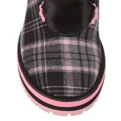 IRREGULAR CHOICE Best Of My Love -Masquerade Shoes 4684 01C 4 Best Of My Love Irregular Choice Pink and Black Tartan Boots da5efc3f 979b 4711 b765 f267f90e72c4