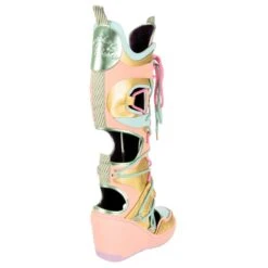 IRREGULAR CHOICE Touch Down -Masquerade Shoes 4685 01A 4 Touch Down Irregular Choice High Heel Wedge Football Boots