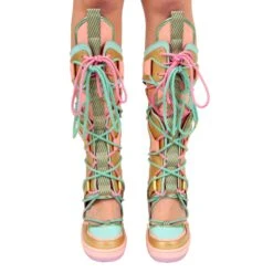 IRREGULAR CHOICE Touch Down -Masquerade Shoes 4685 01A 5 Touch Down Irregular Choice High Heel Wedge Football Boots