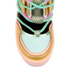 IRREGULAR CHOICE Touch Down -Masquerade Shoes 4685 01A 6 Touch Down Irregular Choice High Heel Wedge Football Boots