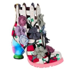 IRREGULAR CHOICE Garden Fence -Masquerade Shoes 4688 01A 1 Garden Fence Irregular Choice Bird Concept Heel Floral High Heel Boots 065034cb 7994 42db a658 18d7645a7f80