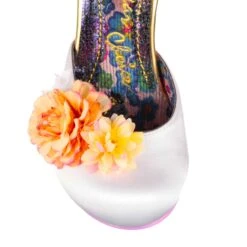 IRREGULAR CHOICE Bouquet Of Dreams 27 IRREGULAR CHOICE Bouquet Of Dreams -Masquerade Shoes 4689 01A 5 Bouquet Of Dreams Irregular Choice Wedding Bridal White Satin High Heel Stilettos