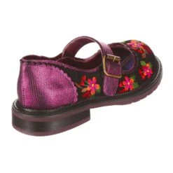 IRREGULAR CHOICE Hilltop House 24 IRREGULAR CHOICE Hilltop House -Masquerade Shoes 4712 02C 3 Hilltop House Irregular Choice Red Green Mary Jane Flat Shoes