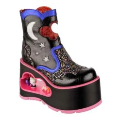 Kitty Cavern 24 Kitty Cavern -Masquerade Shoes 4734 01A 1 Kitty Cavern Irregular Choice X Sanrio Halloween Hello Kitty Cut Out Goth Platform Ankle Boots 81a83410 6e37 4fd5 8aeb 582b1635877a