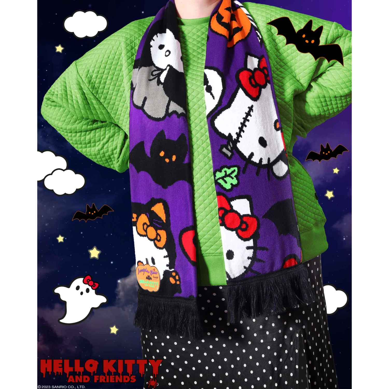 Hello Halloween Scarf 4 Hello Halloween Scarf - Image 2