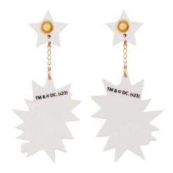 Bam Pow Earrings -Masquerade Shoes JGS013A 2 Bam Pow Earrings Irregular Choice Justice League Pop Art Stud Drop Earrings 14857748 c10f 4c88 a540 580f7b11549f